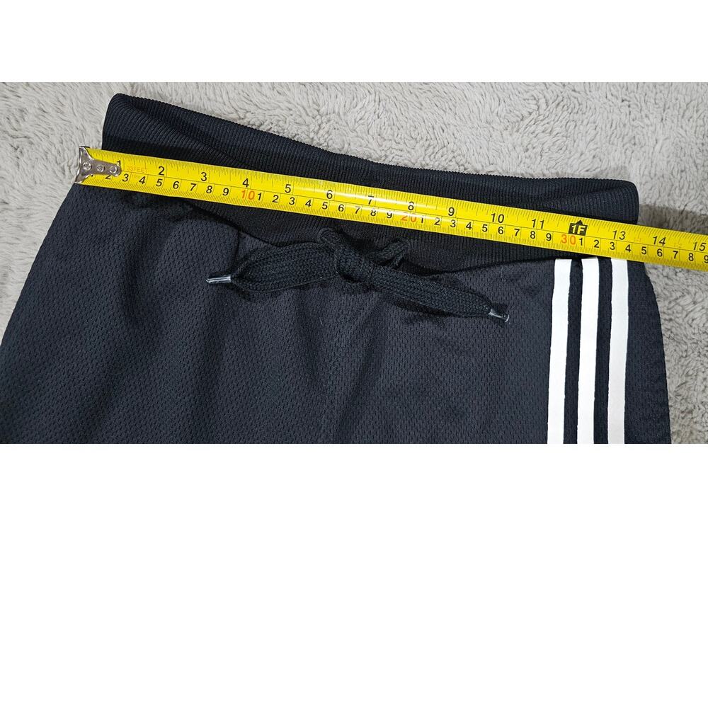 Adidas Neo Slim Joggers, Black/ Red Logo,  3 Stripes, Drawstring, Womens Sz S - Picture 8 of 8